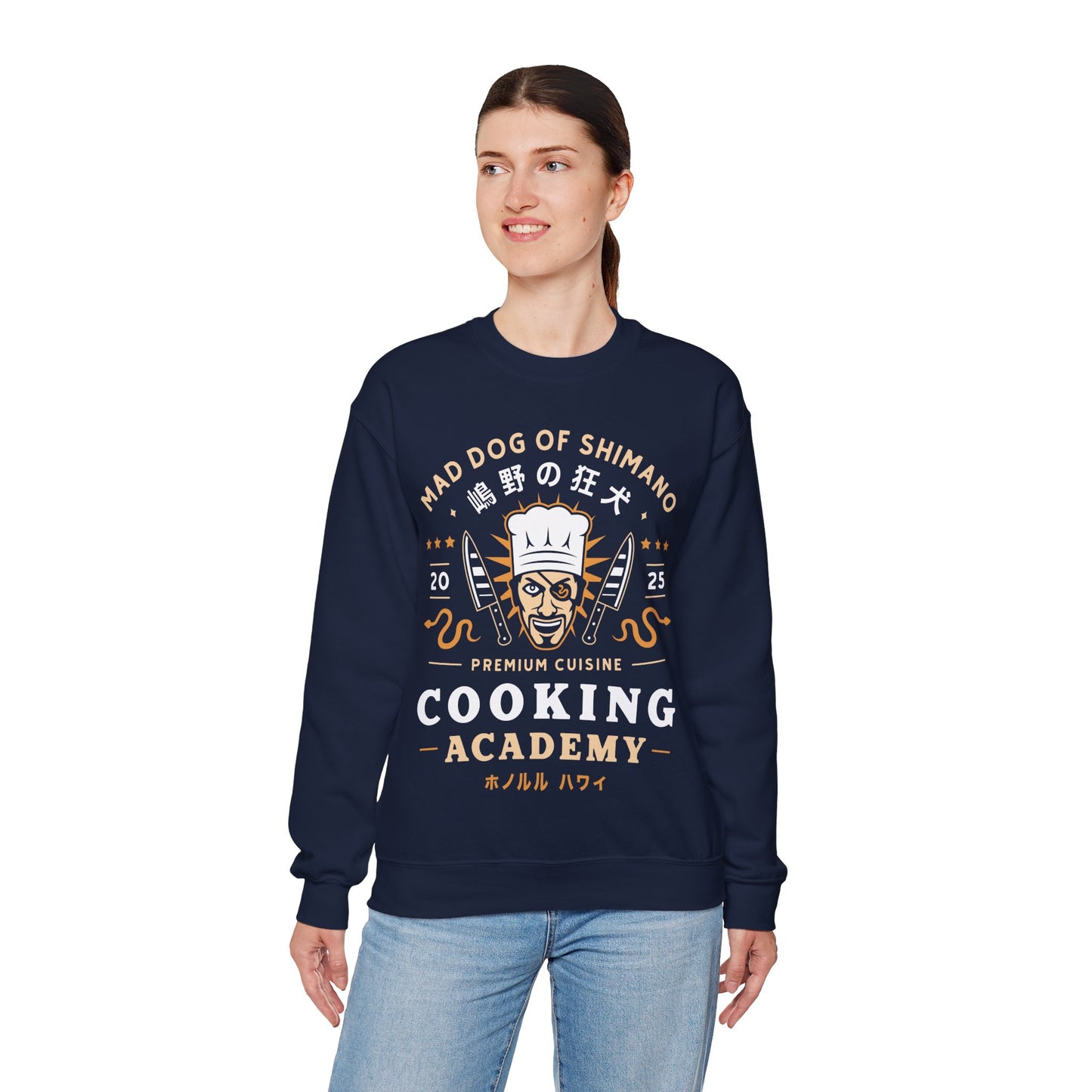 One Eyed Demon Cooking Emblem Crewneck Sweatshirt
