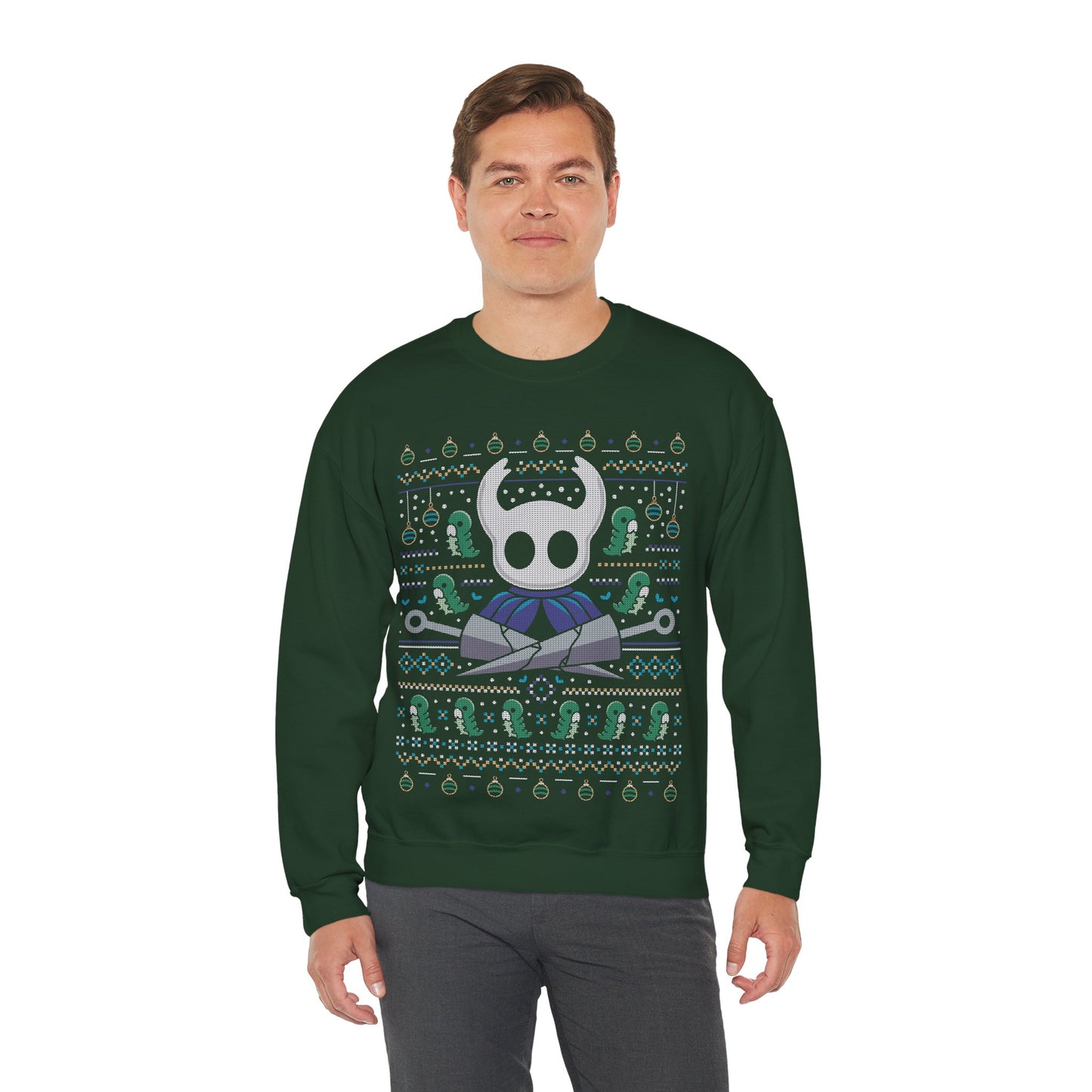 Hallownest Grubs Ugly Sweater Crewneck Sweatshirt