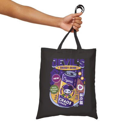 Jevil Energy Drink Cotton Canvas Tote Bag