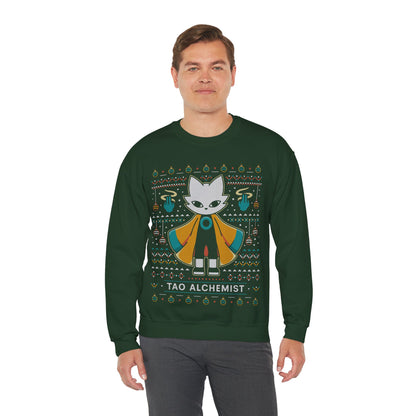 Mysterious Alchemist Ugly Sweater Crewneck Sweatshirt