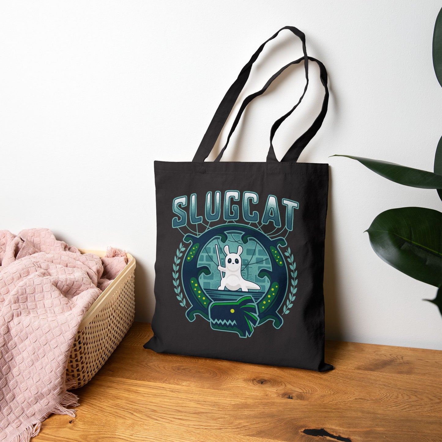 Slugcat Emblem Canvas Tote Bag