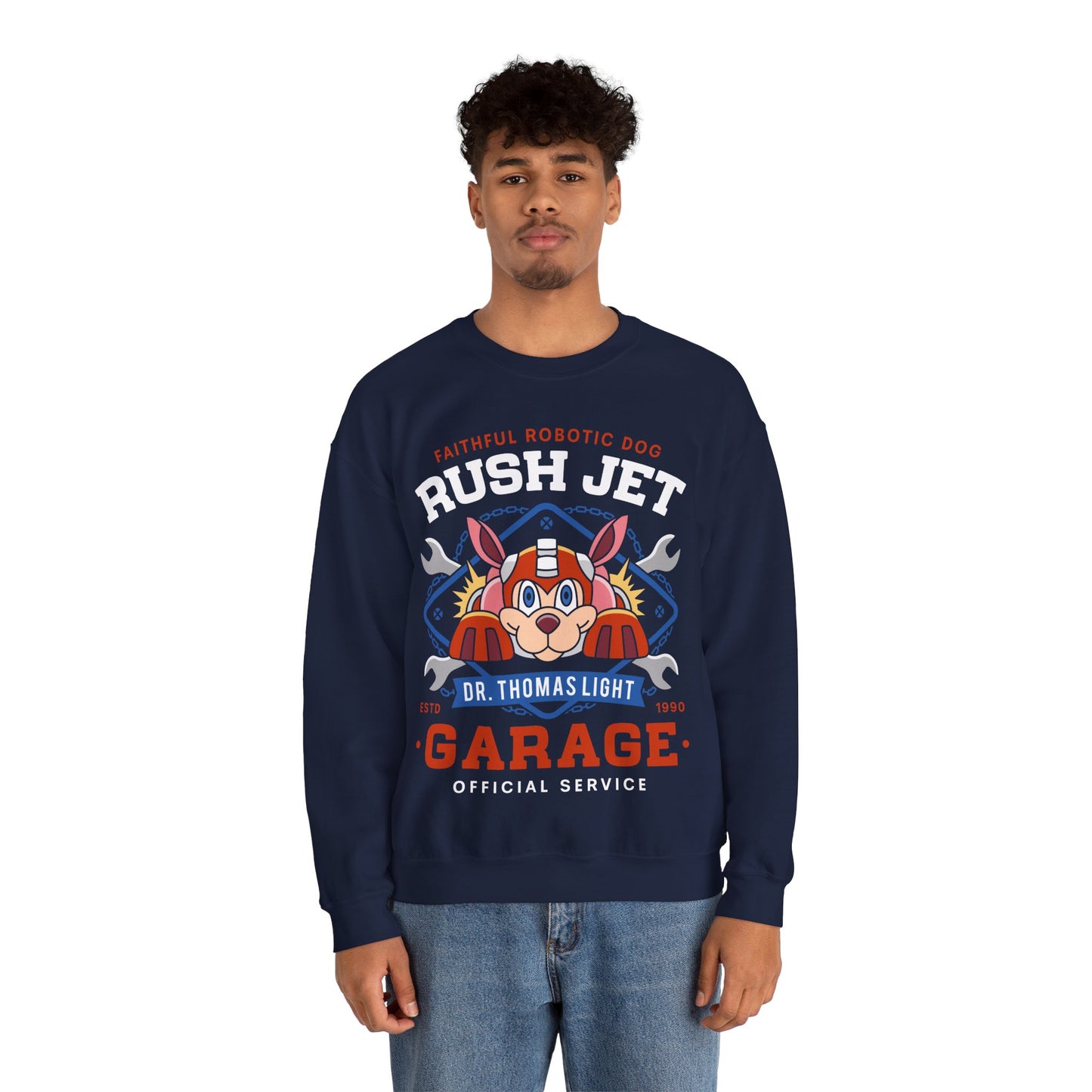 Dr Thomas Light Garage Crewneck Sweatshirt