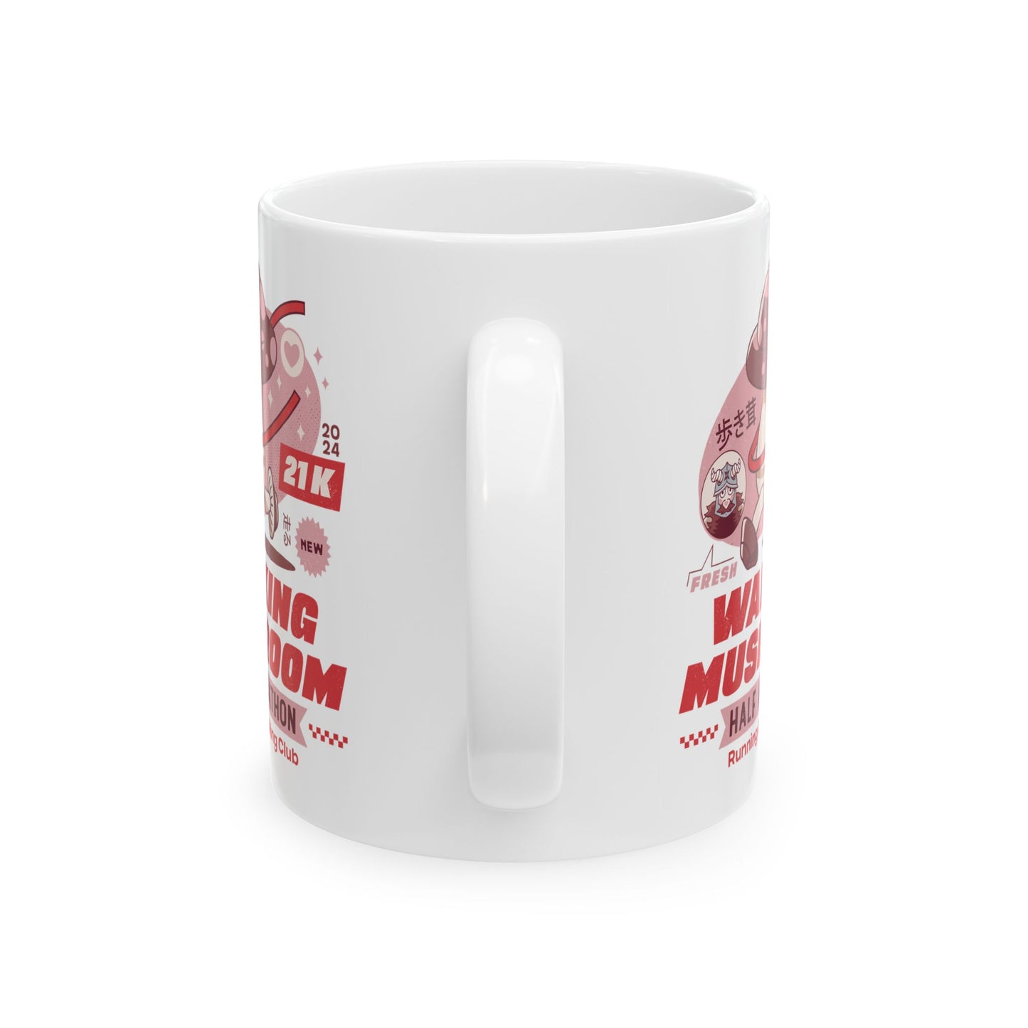 Walking Mushroom Marathon Ceramic Mug