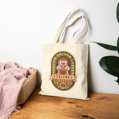Palico Golden Lager Cotton Canvas Tote Bag