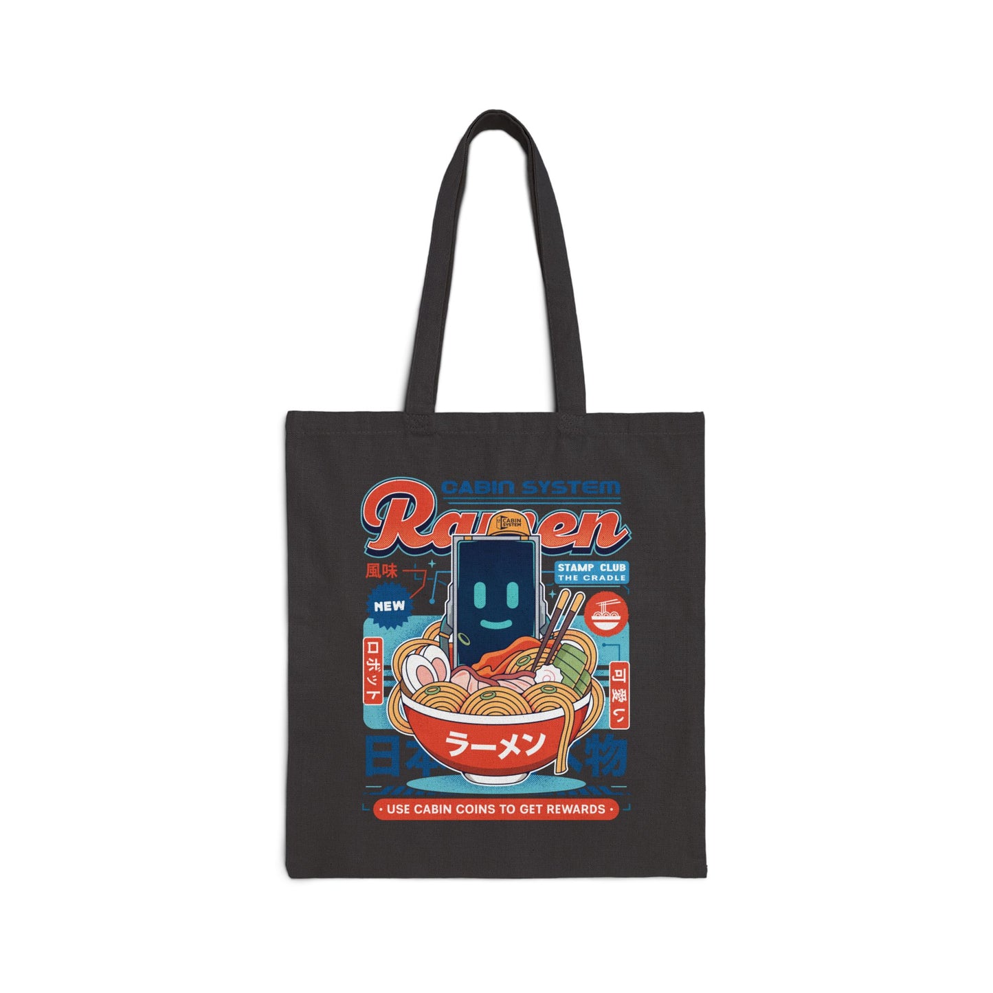 Cabin Coins Ramen Vintage Tote Bag