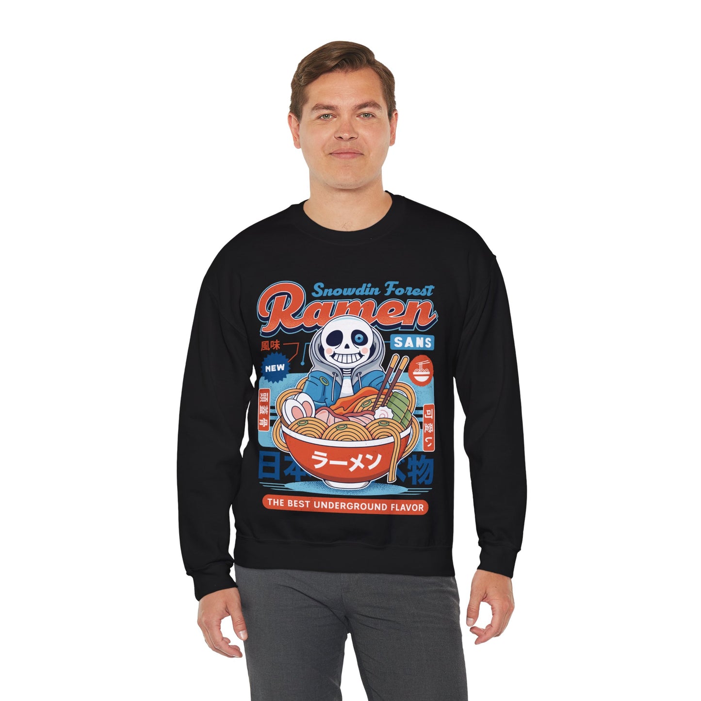 Snowdin Forest Ramen Vintage Unisex Crewneck Sweatshirt