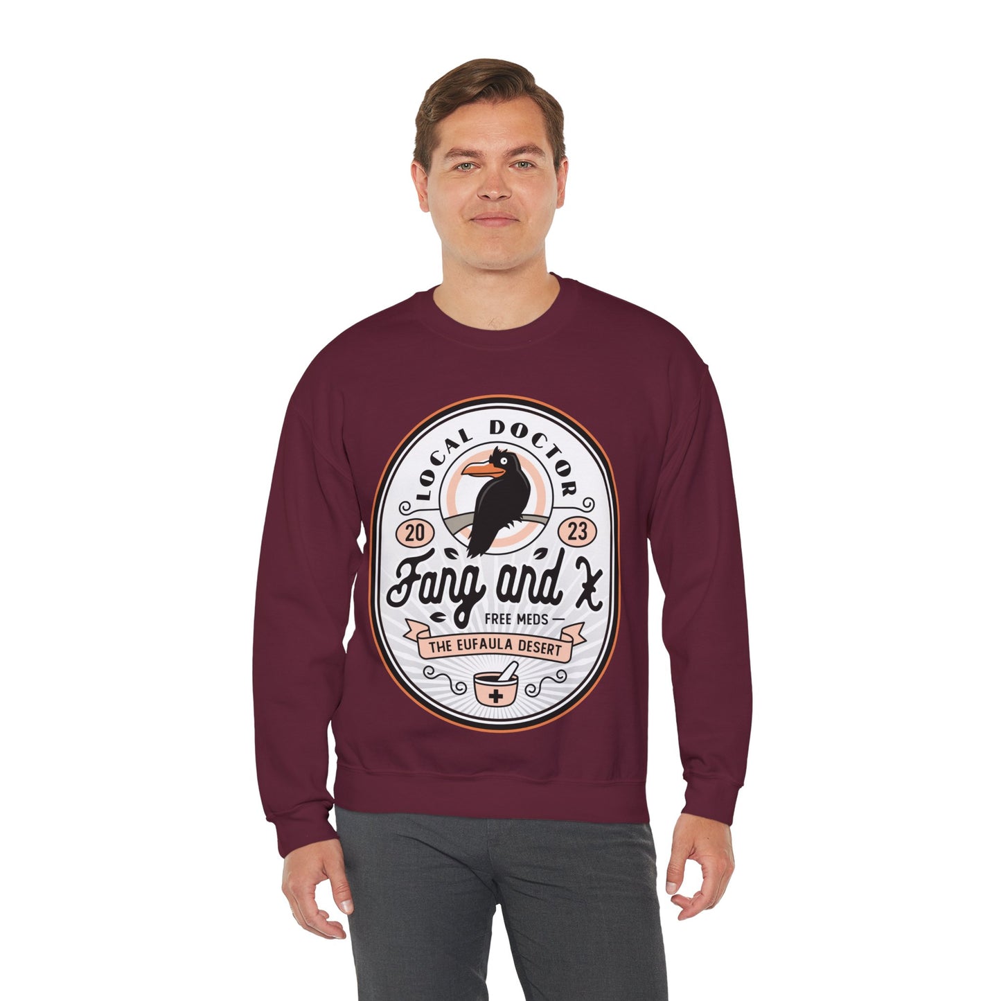 Fang and X Clinic Crest Crewneck Sweatshirt
