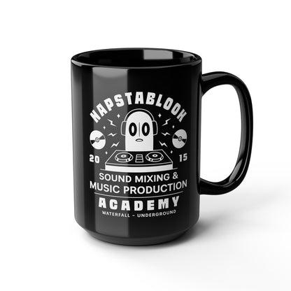 Napstablook Sound Mixing Emblem Black Mug