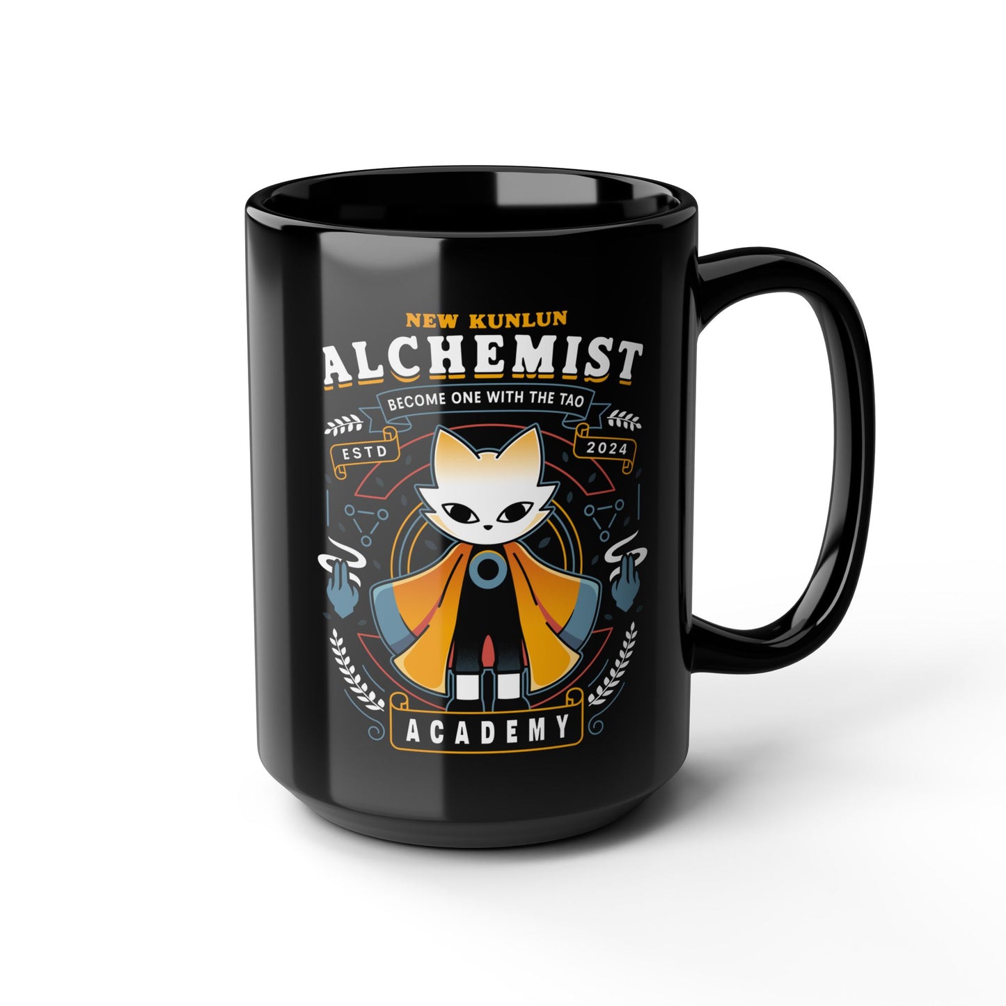 Alchemist Warrior Academy Black Mug
