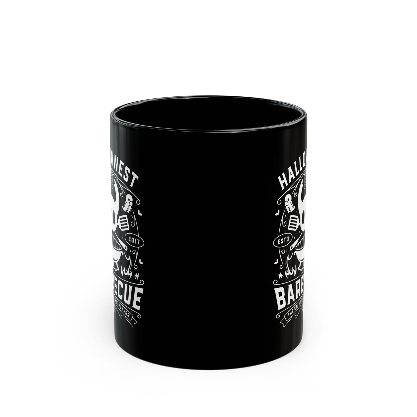 Hallownest Barbecue Emblem Black Mug