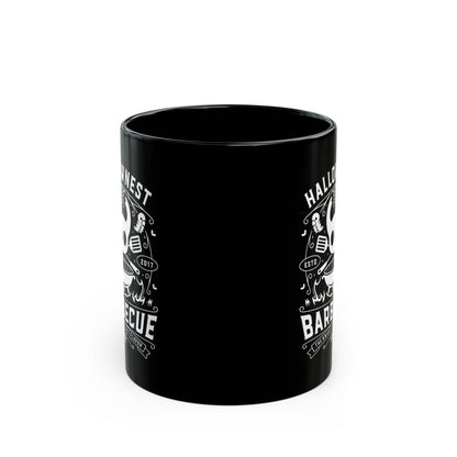 Hallownest Barbecue Emblem Black Mug