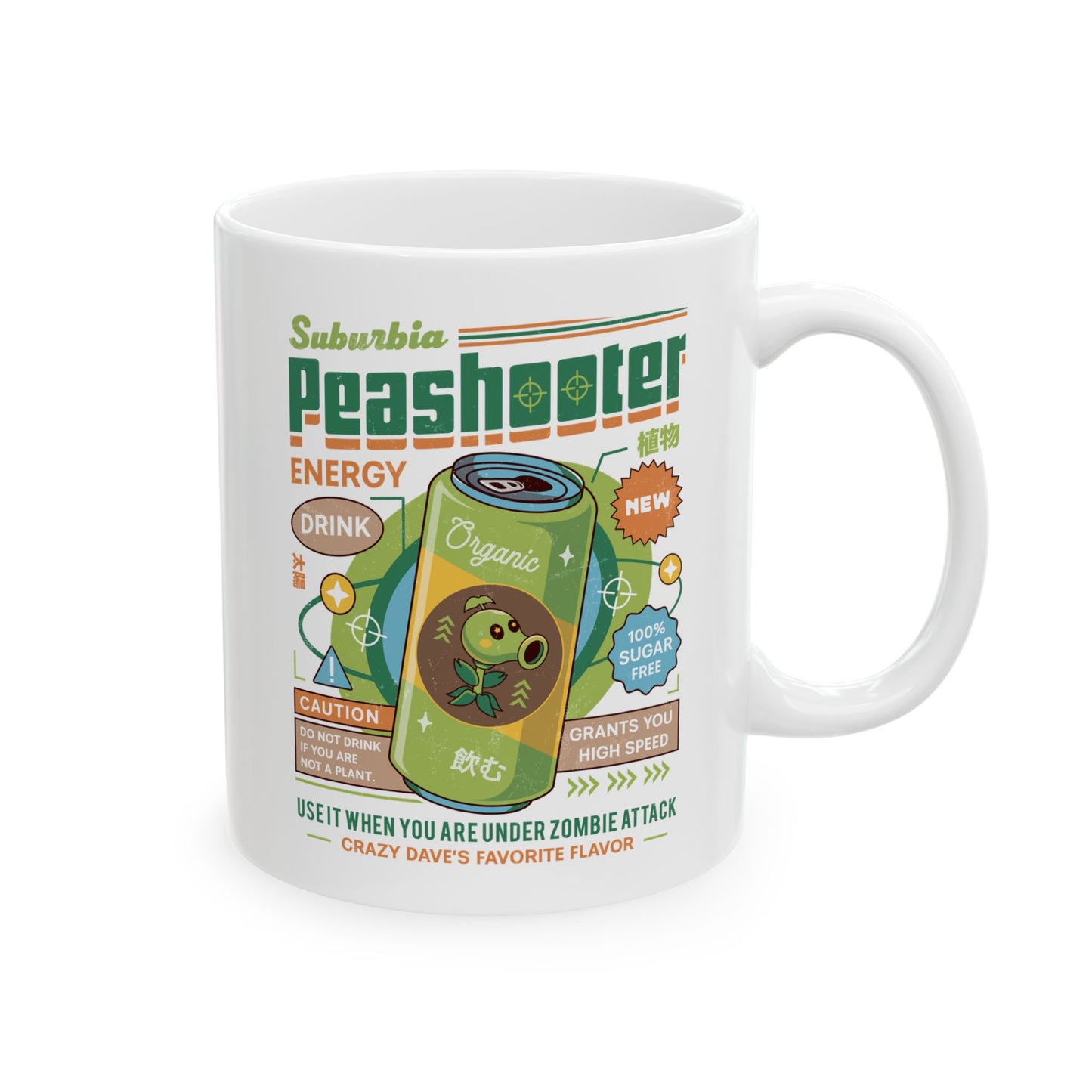 Peashooter Energy Drink Ceramic Mug