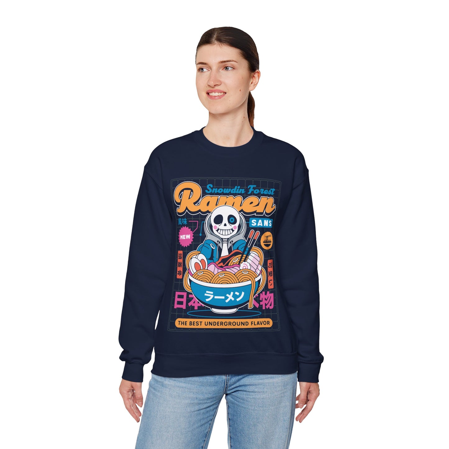Snowdin Forest Ramen Aesthetic Crewneck Sweatshirt