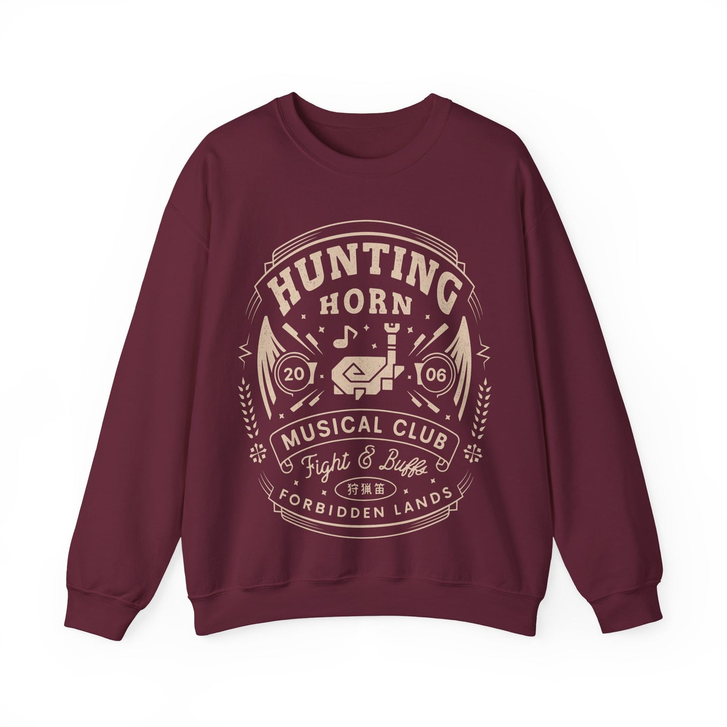 Hunting Horn Musical Club Unisex Crewneck Sweatshirt