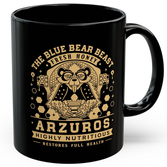 Arzuros Honey Vintage Crest Black Mug