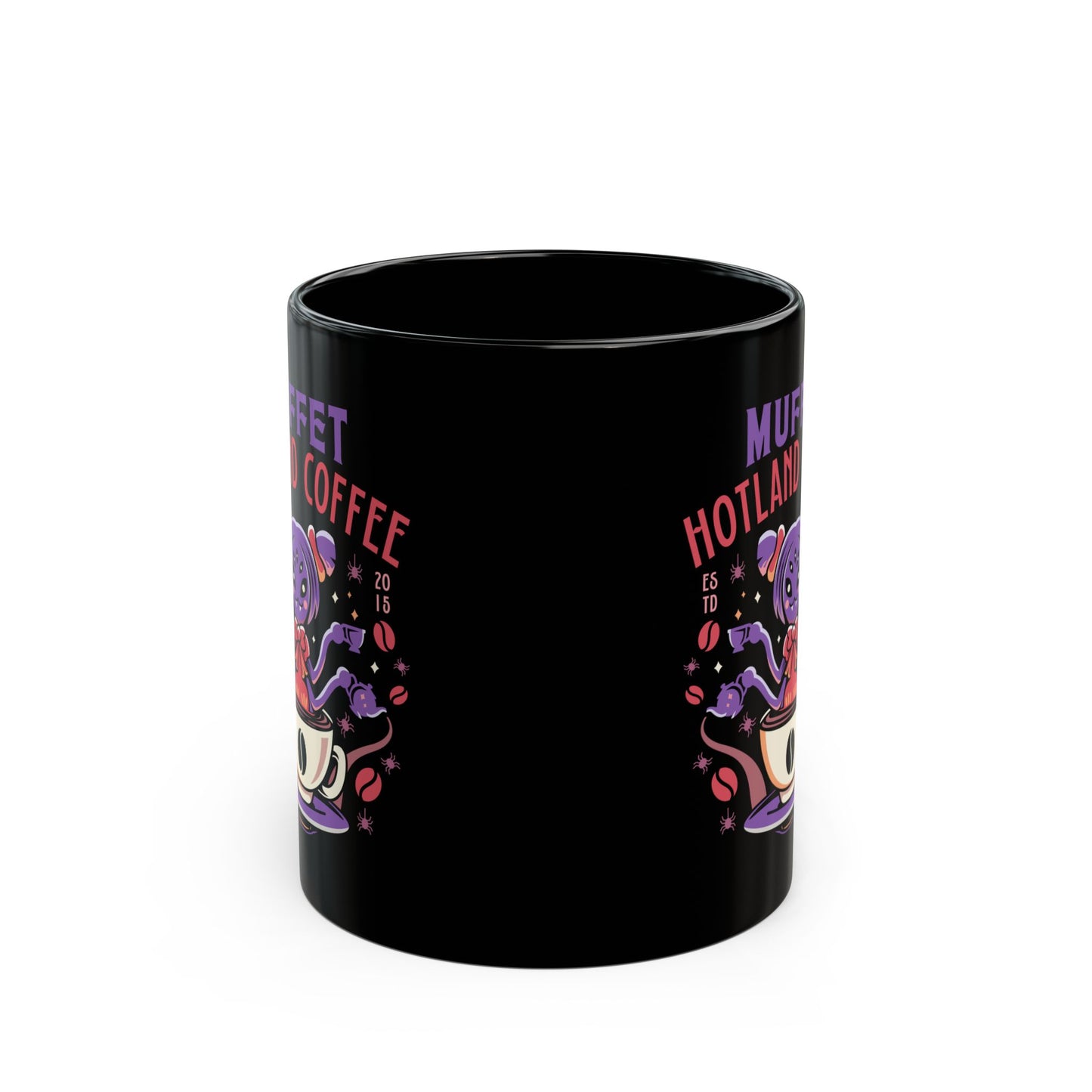 Muffet Hotland Coffee Black Mug