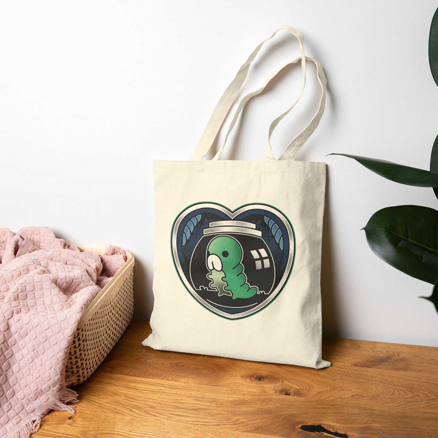 Grub Love Emblem Canvas Tote Bag