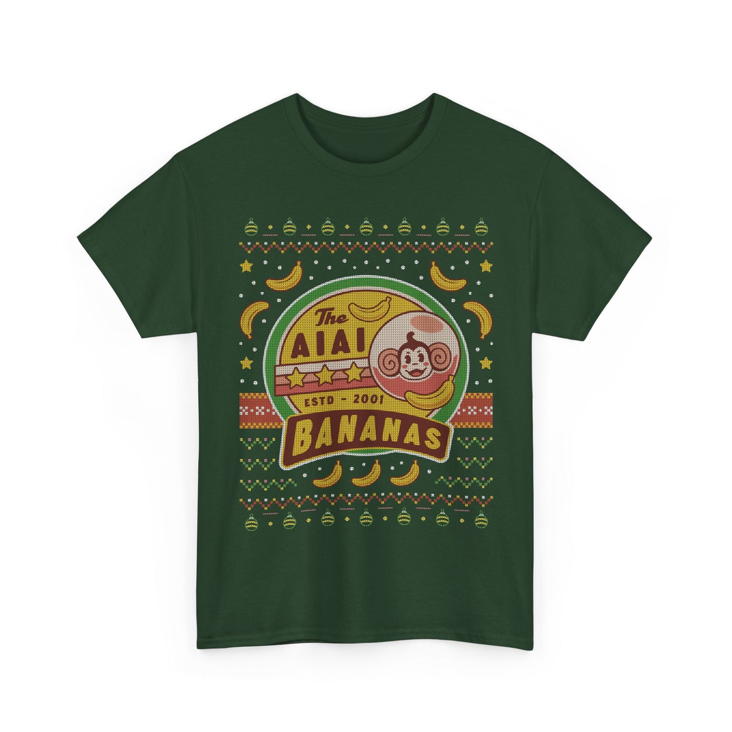 Aiai Bananas Ugly Sweater Unisex T-Shirt
