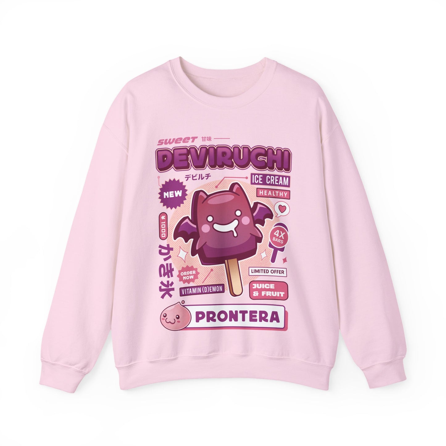 Deviruchi Ice Cream Unisex Crewneck Sweatshirt