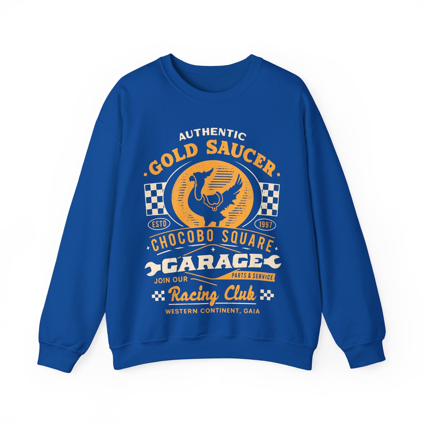 Gold Saucer Garage Vintage Crewneck Sweatshirt