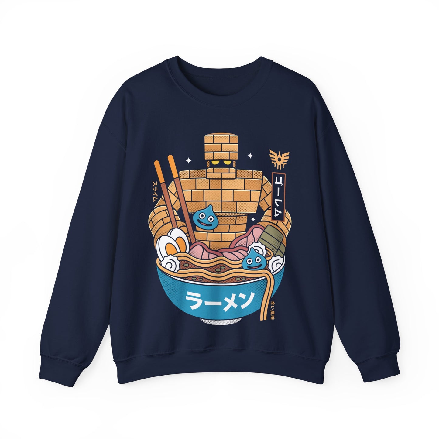 Erdrea Monsters Ramen Grunge Crewneck Sweatshirt