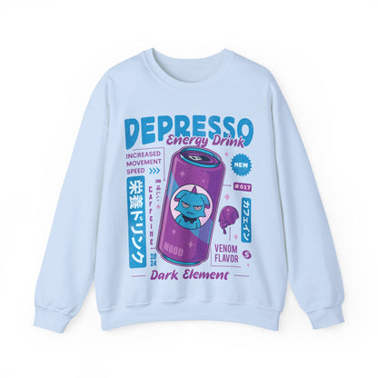 Depresso Energy Drink Unisex Crewneck Sweatshirt