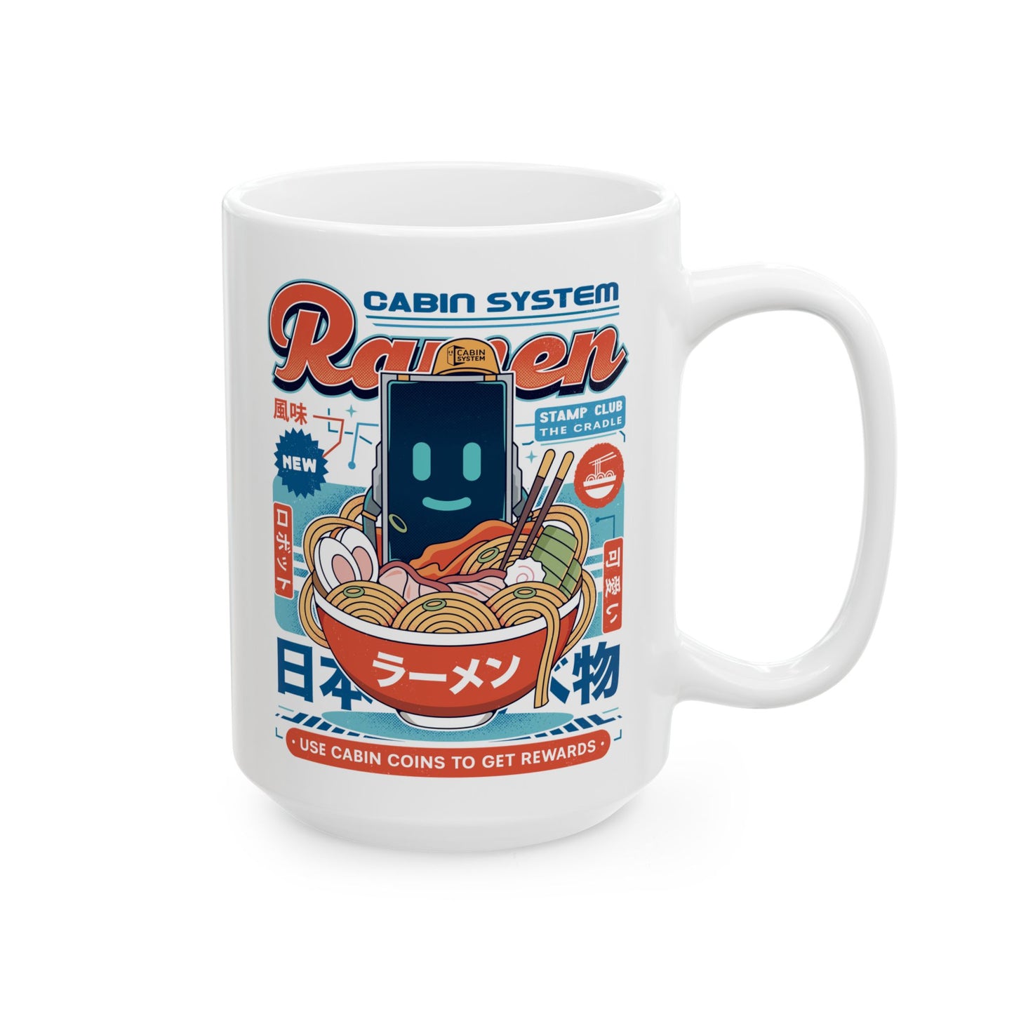 Cabin Coins Ramen Vintage Ceramic Mug