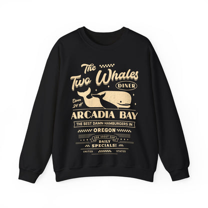 The Two Whales Diner Emblem Unisex Crewneck Sweatshirt