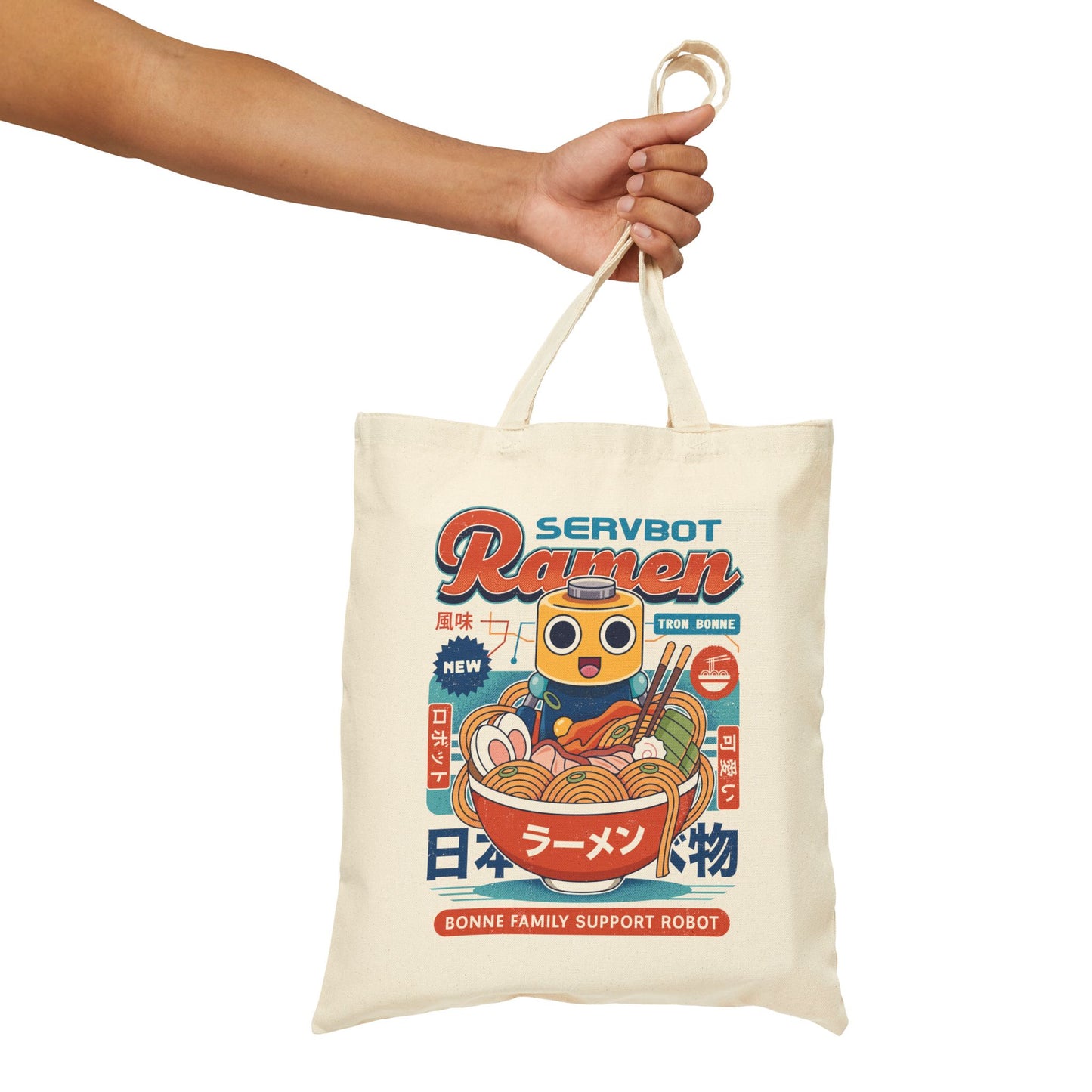 Servbot Ramen Vintage Tote Bag