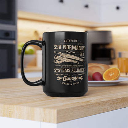 Ssv Normandy Garage Black Mug