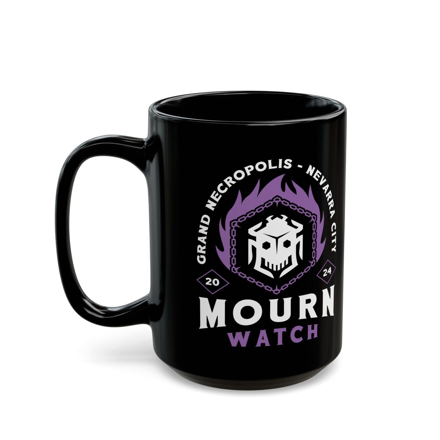 Mourn Watch Emblem Black Mug