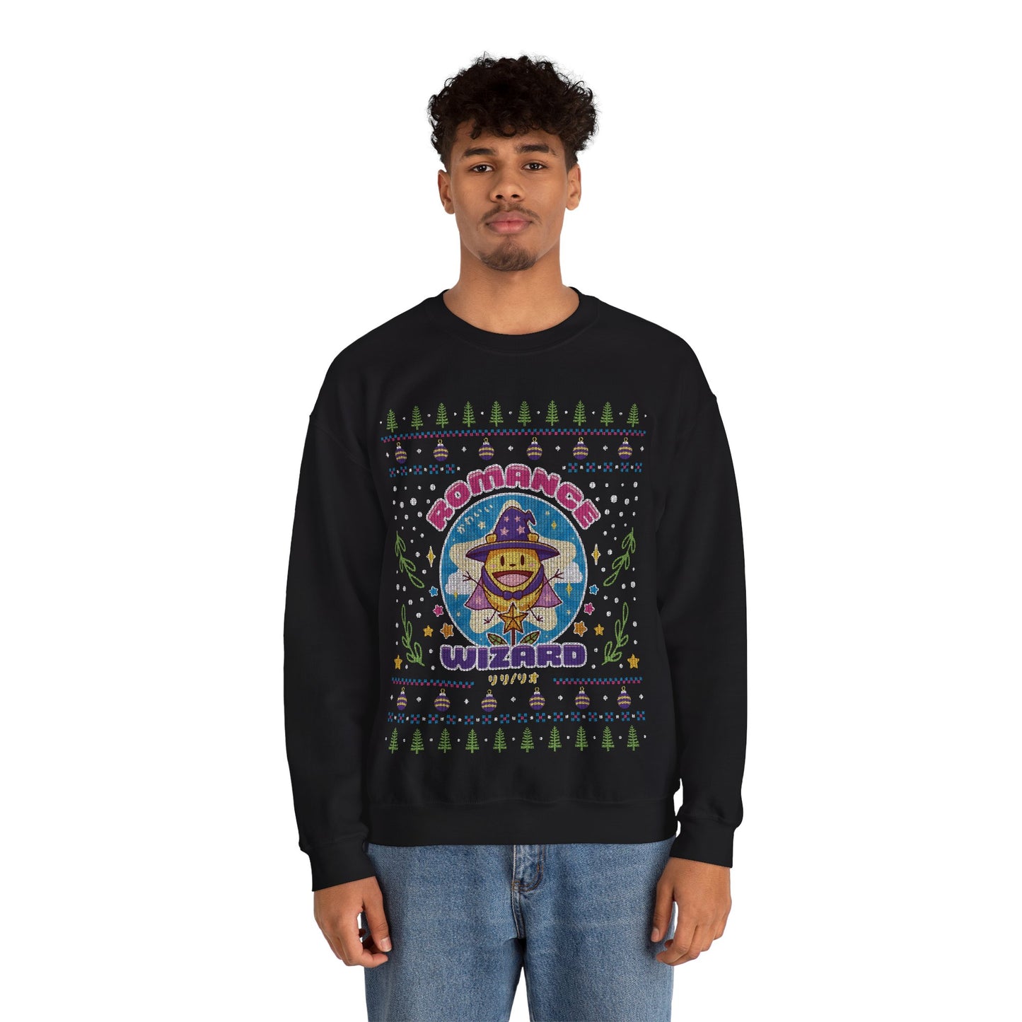 Romance Wizard Ugly Sweater Unisex Crewneck Sweatshirt