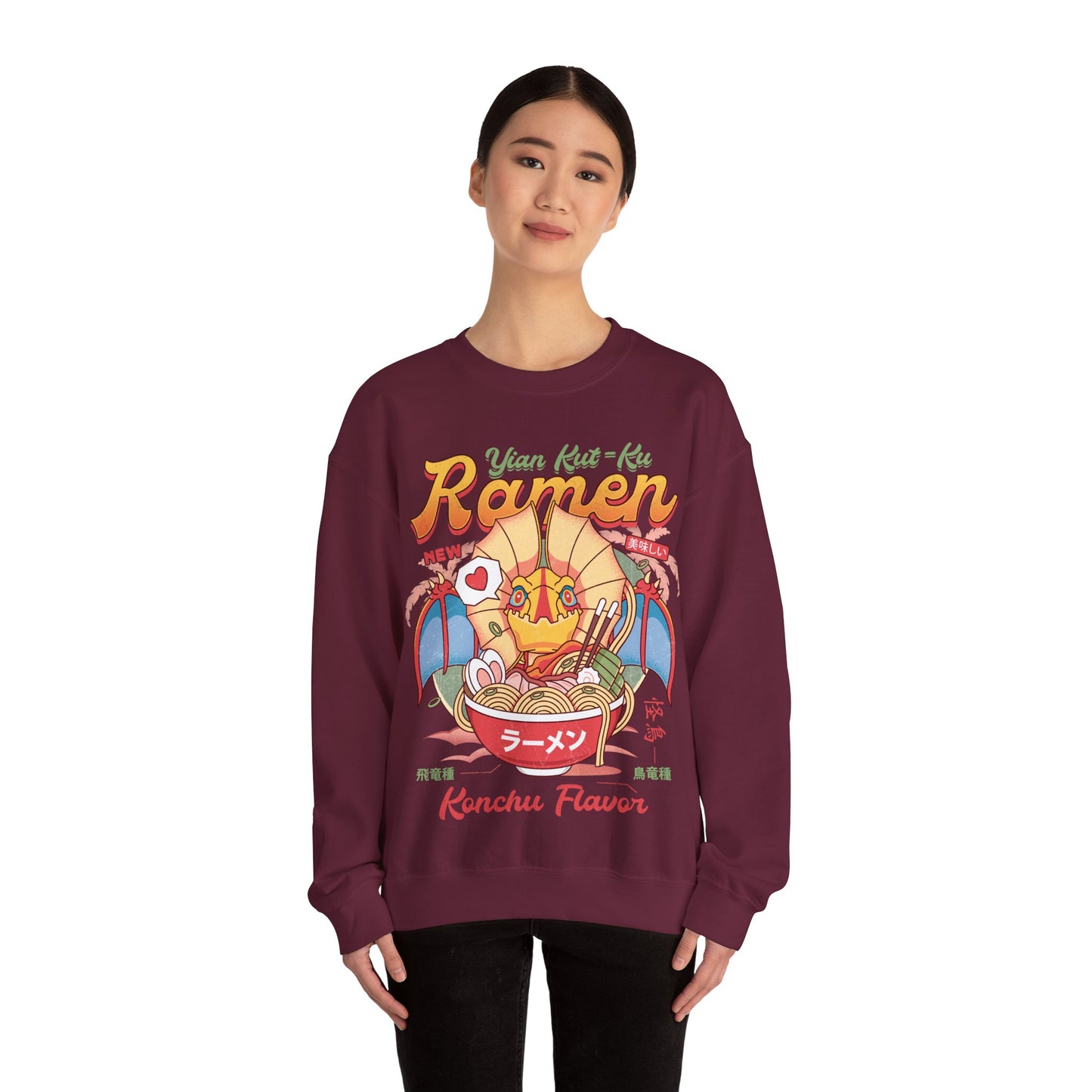 Yian Kut Ku Ramen Vintage Unisex Crewneck Sweatshirt