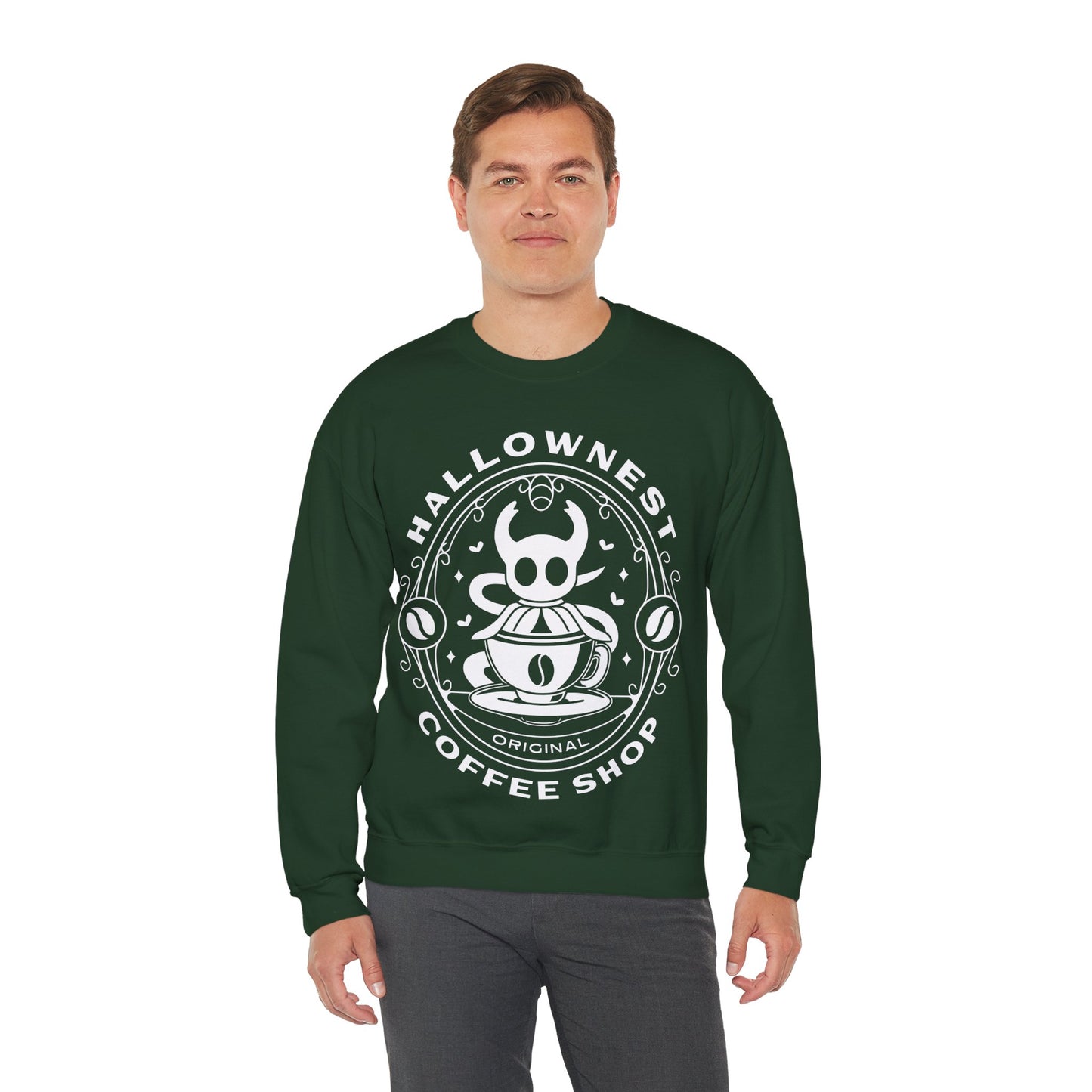 Hallownest Coffee Emblem Unisex Crewneck Sweatshirt
