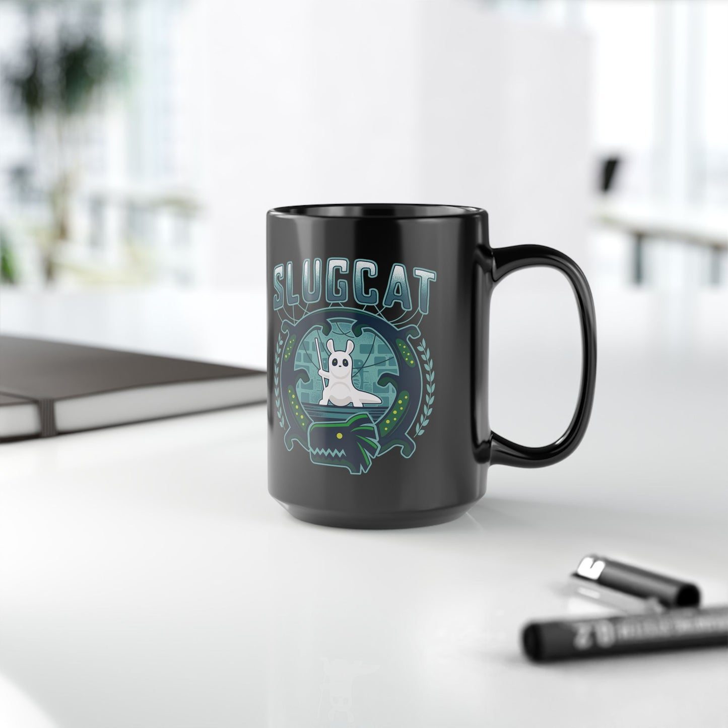 Slugcat Emblem Black Mug