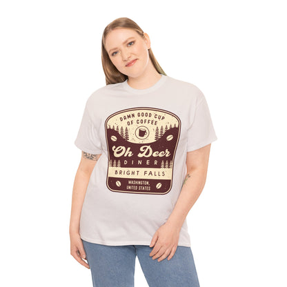 Oh Deer Diner Emblem Unisex T-Shirt