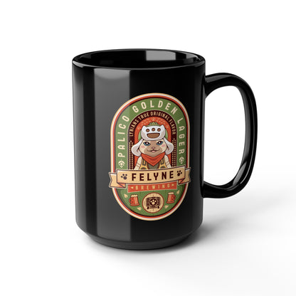 Palico Golden Lager Black Mug
