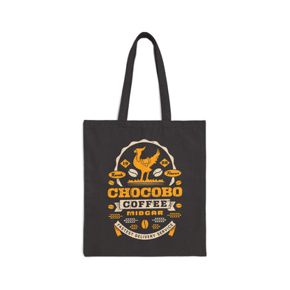 Chocobo Coffee Grunge Cotton Canvas Tote Bag