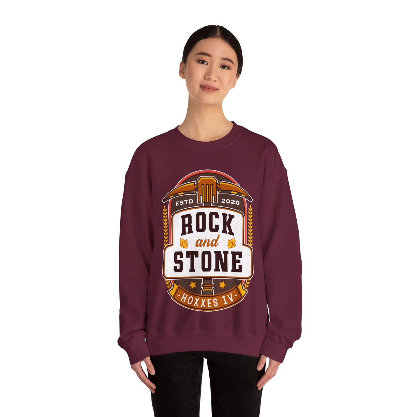 Rock And Stone Emblem Unisex Crewneck Sweatshirt