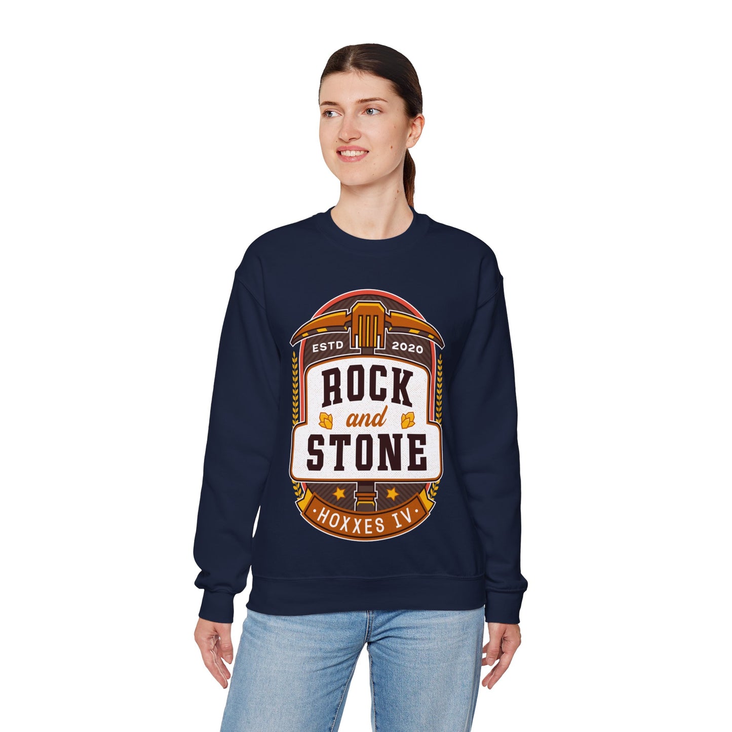 Rock And Stone Emblem Unisex Crewneck Sweatshirt