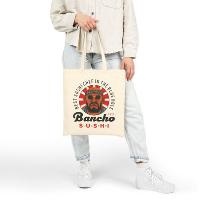 Bancho Sushi Emblem Cotton Canvas Tote Bag