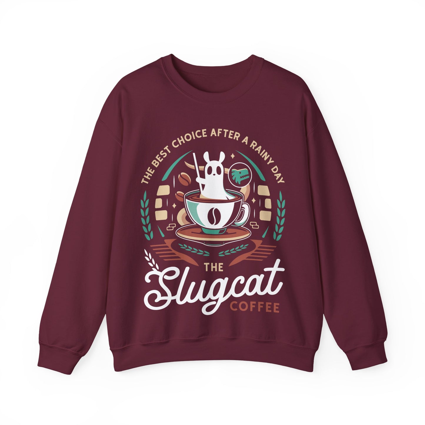 Slugcat Coffee Emblem Unisex Crewneck Sweatshirt