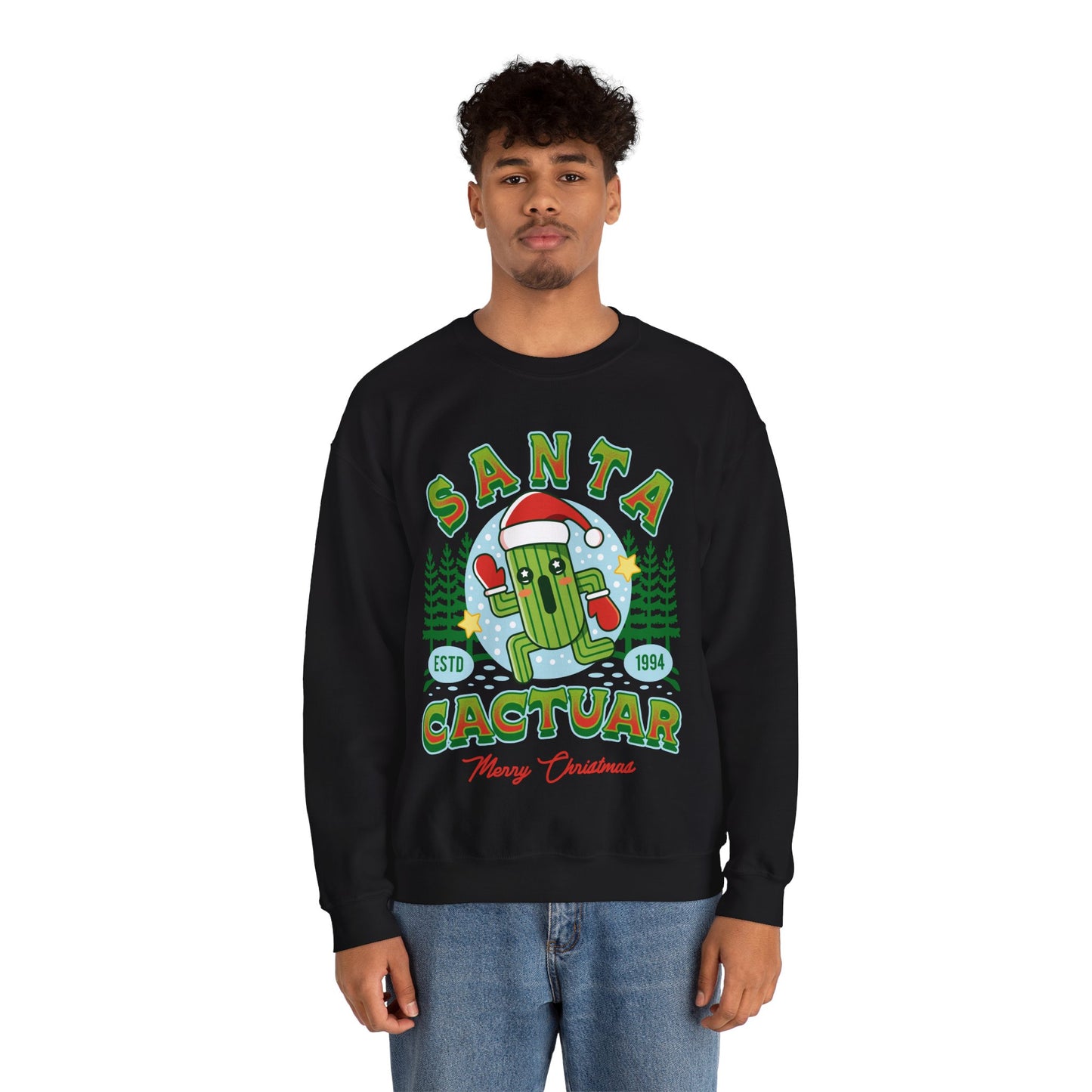 Santa Cactuar Unisex Crewneck Sweatshirt
