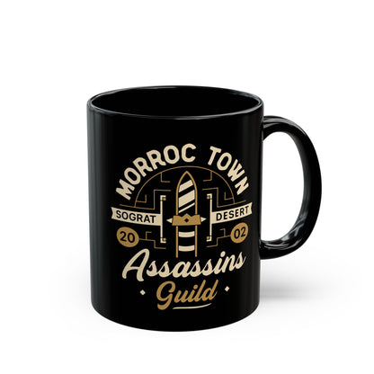 Morroc Oasis Town Guild Black Mug