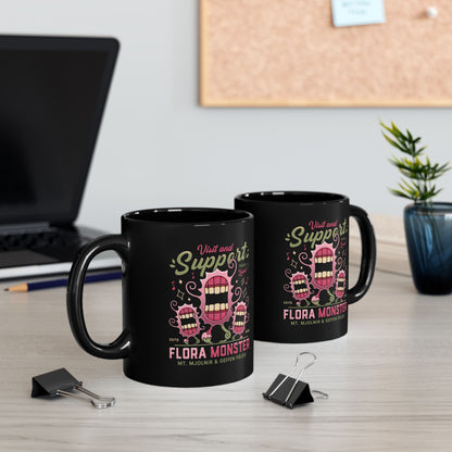 Support Geffen Field Flora Black Mug