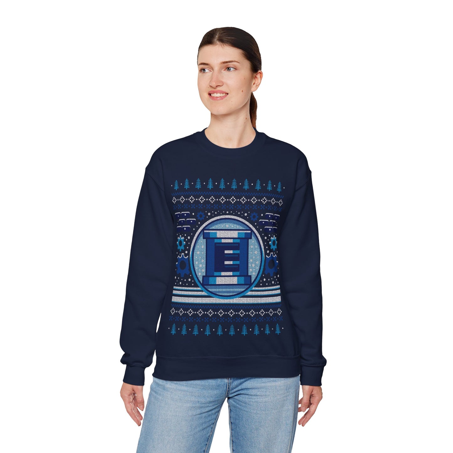 E Tank Ugly Sweater Unisex Crewneck Sweatshirt