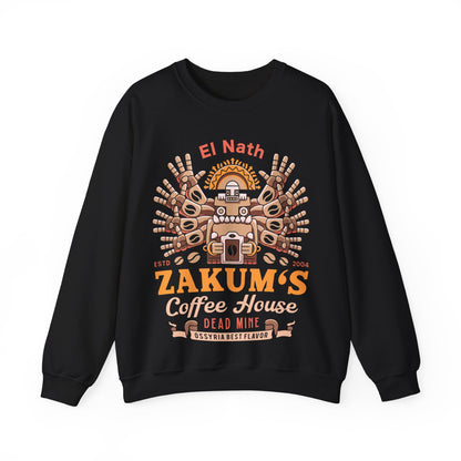 Zakum Coffee Emblem Unisex Crewneck Sweatshirt