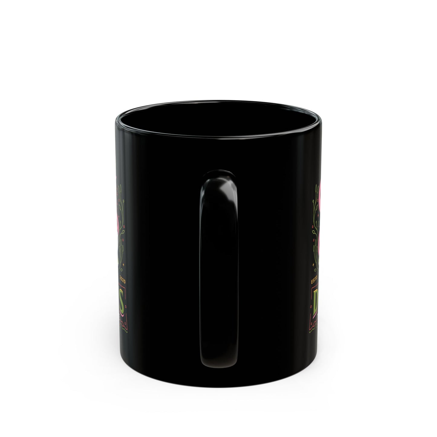 Dusa Green Tea Emblem Black Mug