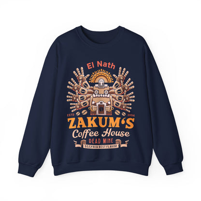 Zakum Coffee Emblem Unisex Crewneck Sweatshirt