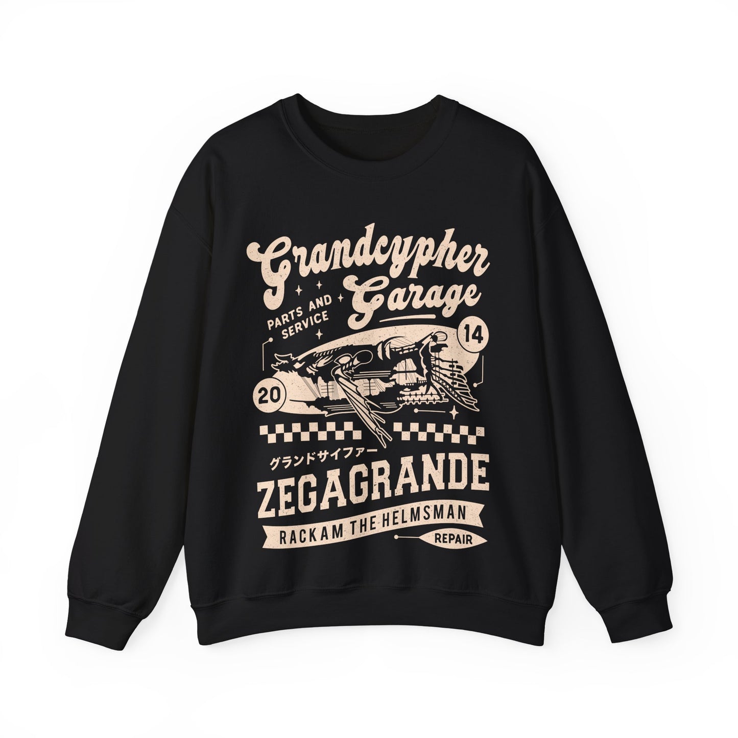 Zegagrande Garage Unisex Crewneck Sweatshirt